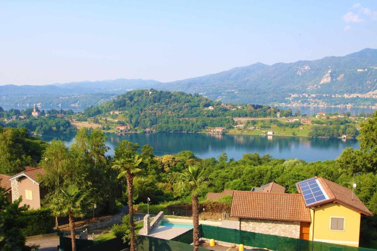 Domus Cusiana Complesso Vista Lago E Piscina Miasino Exterior foto